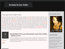Tablet Screenshot of kontakte-sex-treffen.com